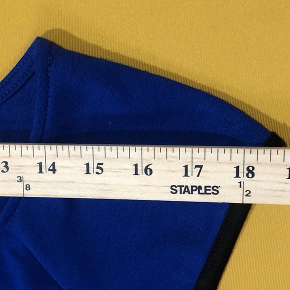 Monteau L.A. Womens Size S Blue Scoopneck Sleeveless Zipper Accent Mini Dress - Picture 4 of 6